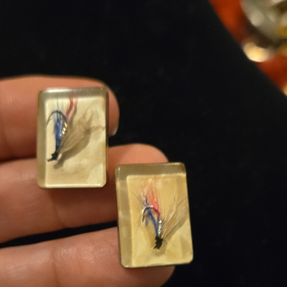 Hickok Fly Fisherman Cufflinks